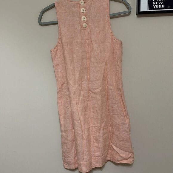 NWT J. Crew Linen Sleeveless Peach Dress size XXS - Picture 8 of 8